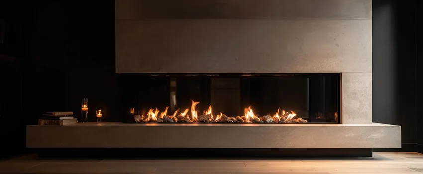 Gas Fireplace Ember Bed Design Services in Greenwich, Connecticut